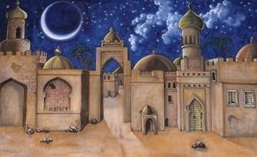 Kulisse 1001 Nacht , Bühnenbild Orient , Orient Dekorationen , Orientalische Dekorationen