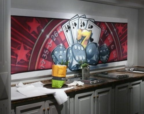 Themendekoration Casino , Casino Dekoration
