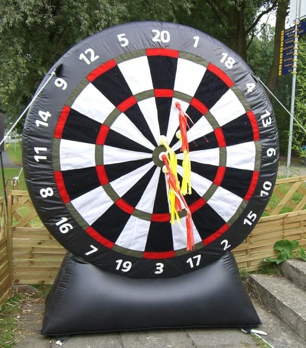 Dartscheibe XXL (2m) / Wurfspiel / Dart Scheibe / Pfeile werfen / Riesendart / Riesen Dart