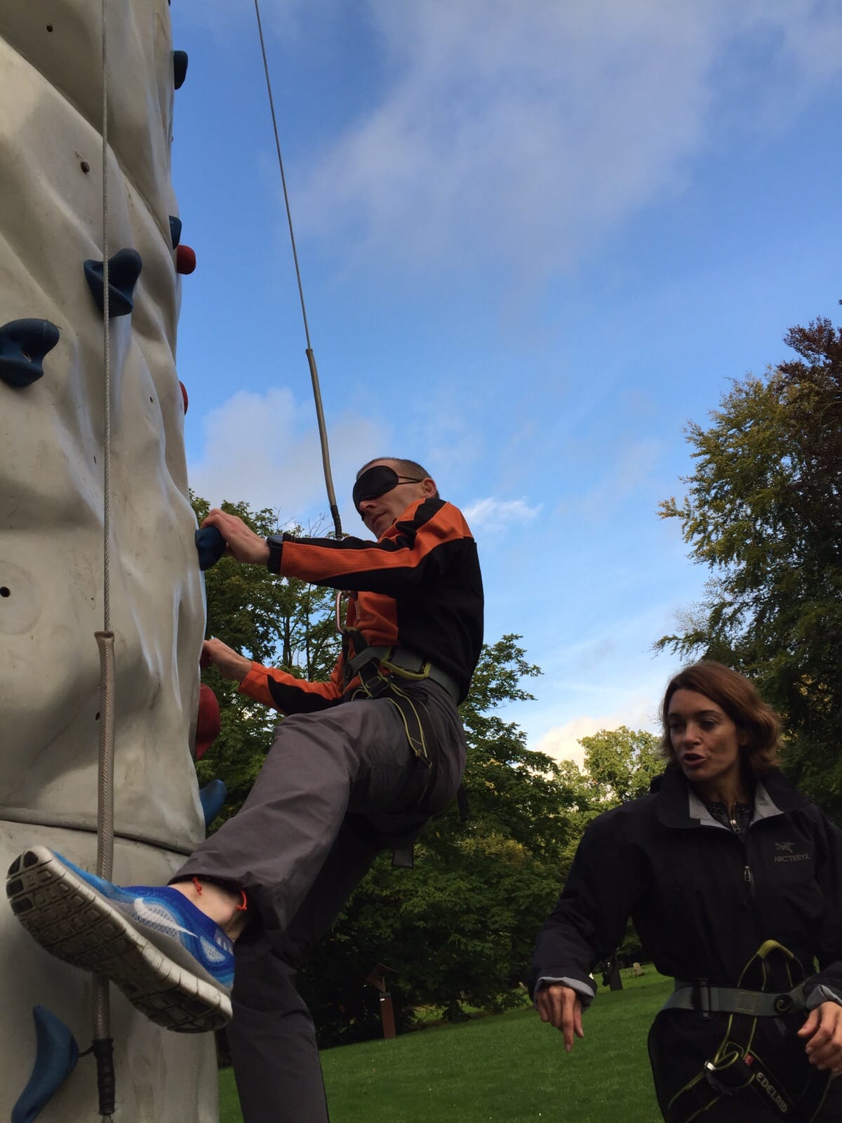 Teamtraining: Speedclimbing und Blindes Vertrauen auf unser Kletterunits