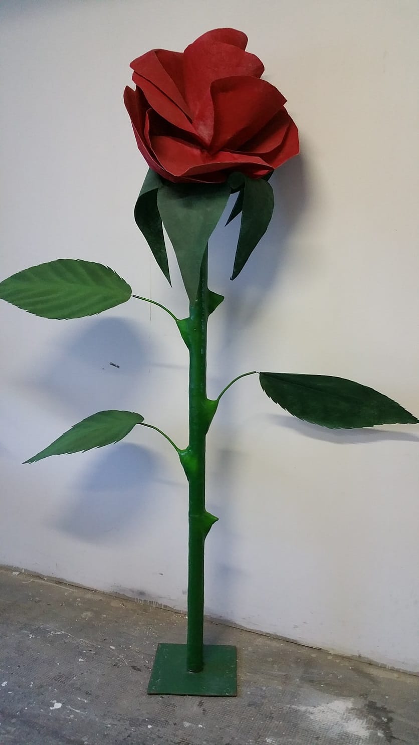 Rote Rosen 2,5m , Blumen Dekoration , Hochzeit – 3