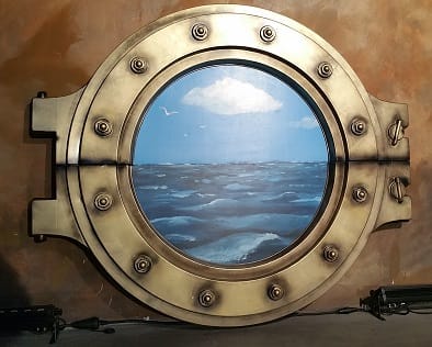 Bullauge groß , Maritime Dekoration , Schiffsdekoration