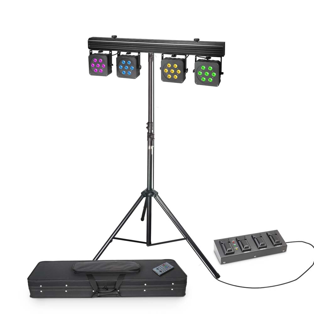LED Bühnen - Lichtanlage 28x8W Quad LED ab 39,- (*) Euro