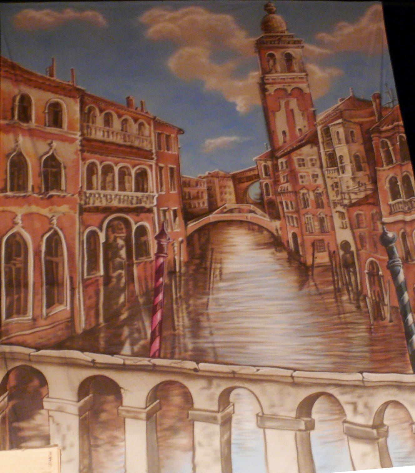 Bühnenbild Venedig Canale Grande , Themendekoration Venedig