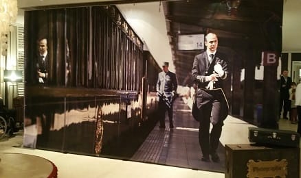 Orient Express Bühnenbild, Eisenbahn Orientexpress Kulisse, Bahnhof – 2