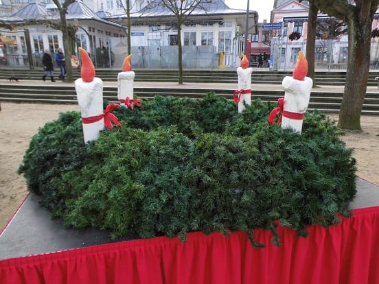Adventskranz XXL, Weihnachtsdekoration, Weihnachten