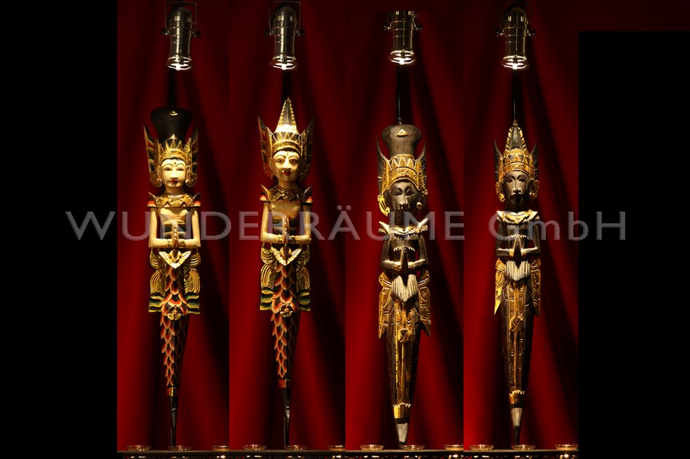 Buddha-Stelen (Set mit 4 Stück)