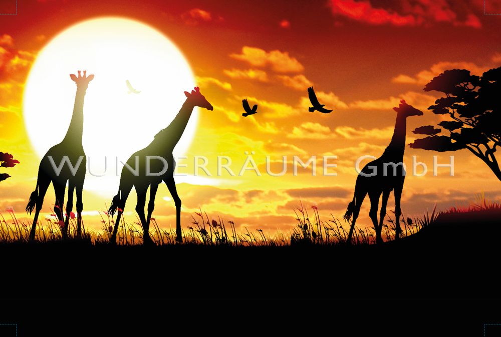 Leinwanddruck "Giraffen"