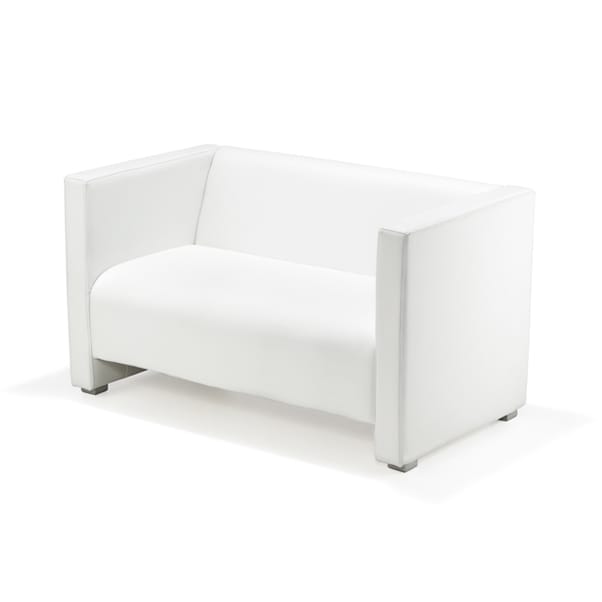 Exklusives Loungesofa mieten (Weiß) – Elegantes Business-Sofa für Messen & Events