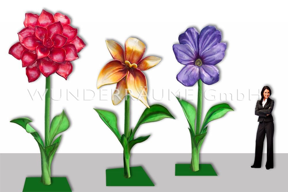3 Riesenblumen bis 4 m / SET 1