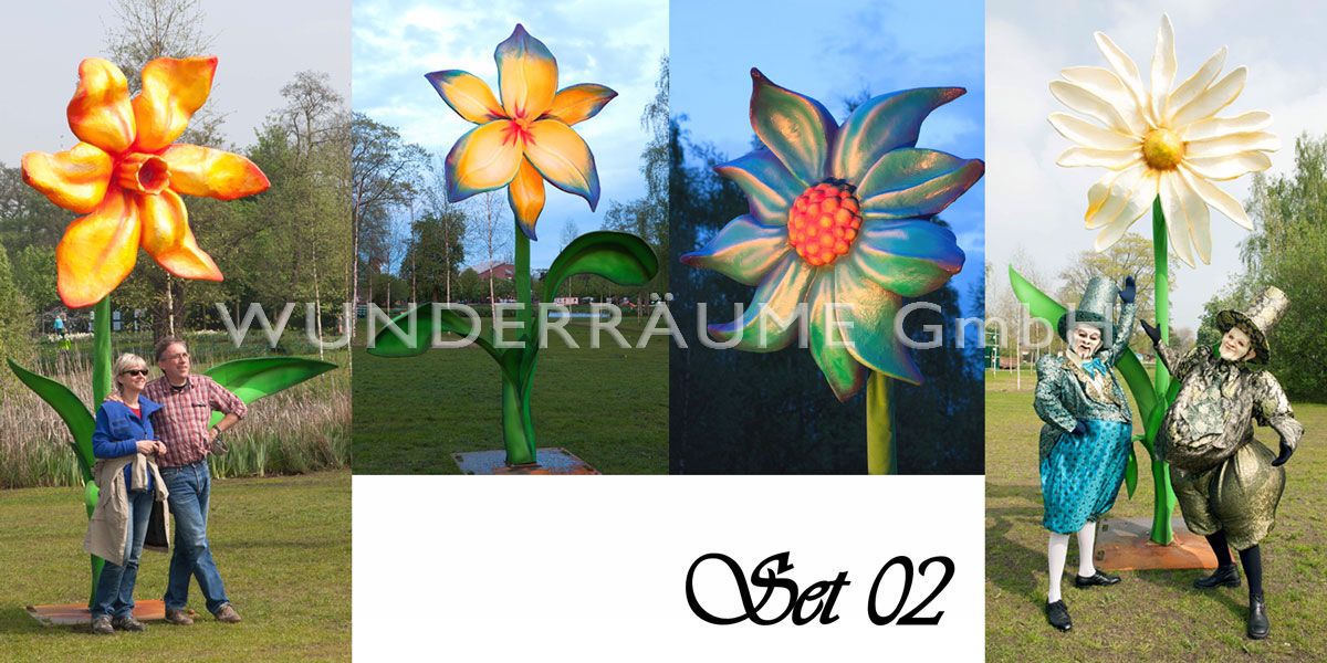 4 Riesenblumen bis 4 m / SET 2 – 2
