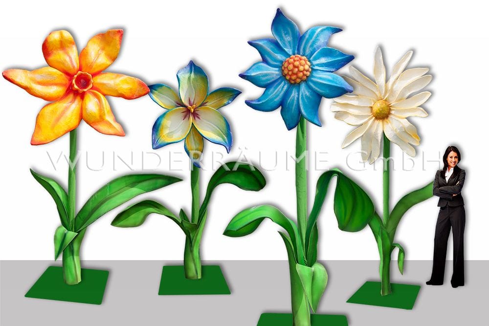 4 Riesenblumen bis 4 m / SET 2