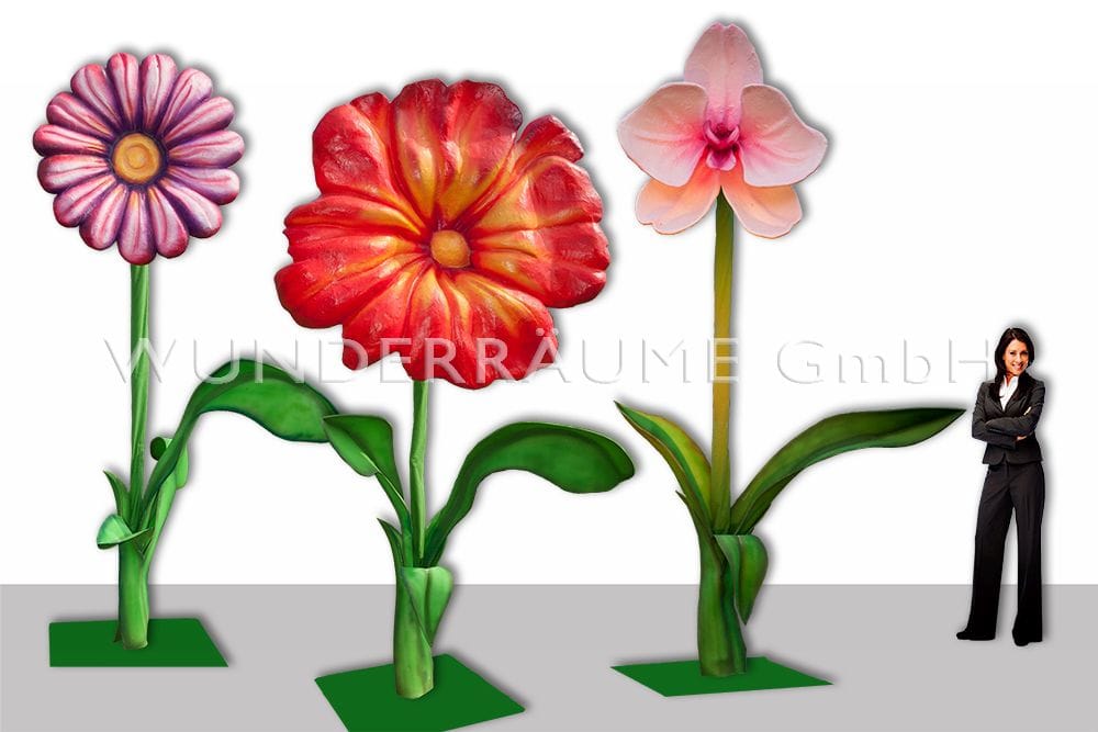 3 Riesenblumen bis 4 m / SET 3