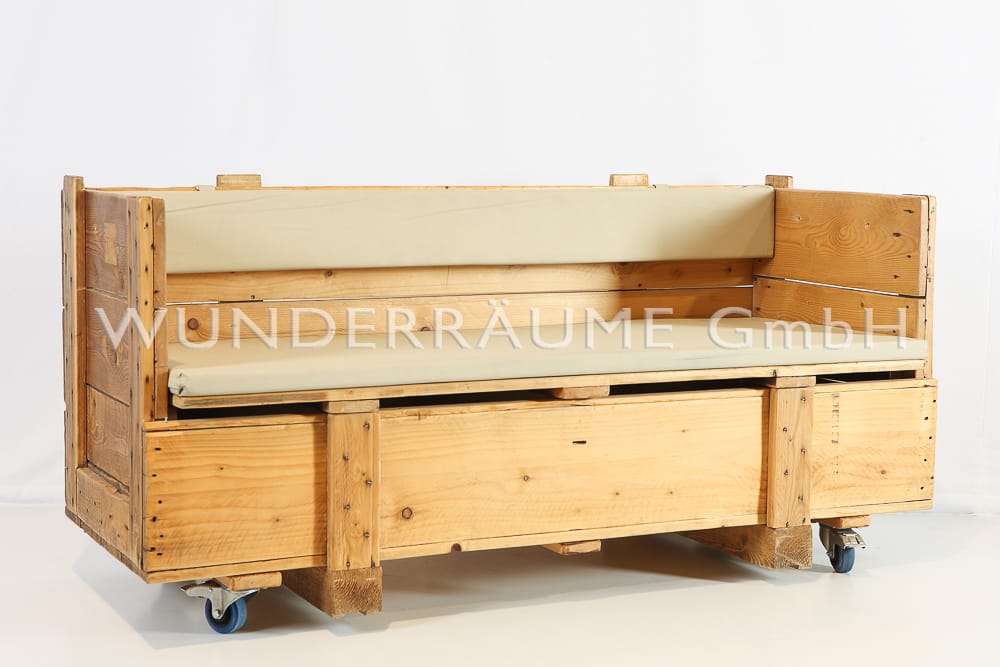 Rustikale Holzsofas