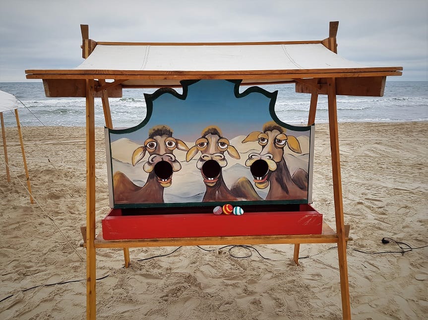 Wurfspiel Jahrmarkt Orient , Kamel Maulwerfen, Kinderspiele