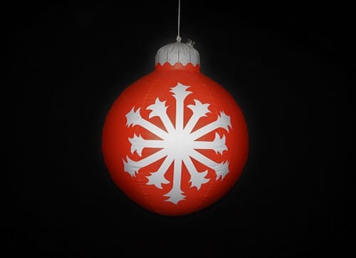 Weihnachtsbaumkugel XXL - Aufblasbar, Weihnachtsdekoration, Weihnachtsmarktdekoration