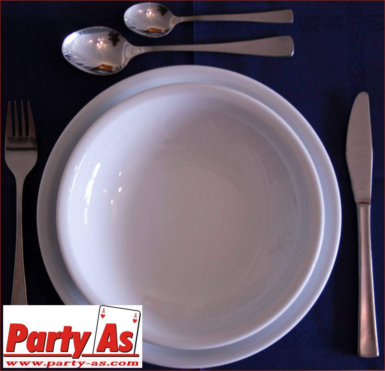 Besteck, Geschirr und Gläser // www.party-as.com // 02161/4767751 – 3