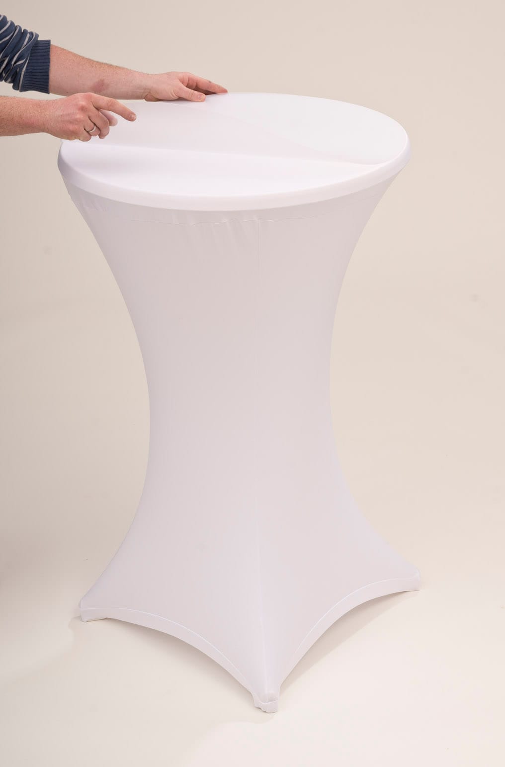 Stehtisch weiss 4 Fußsystem klappbar 70cm Bistrotisch – 5