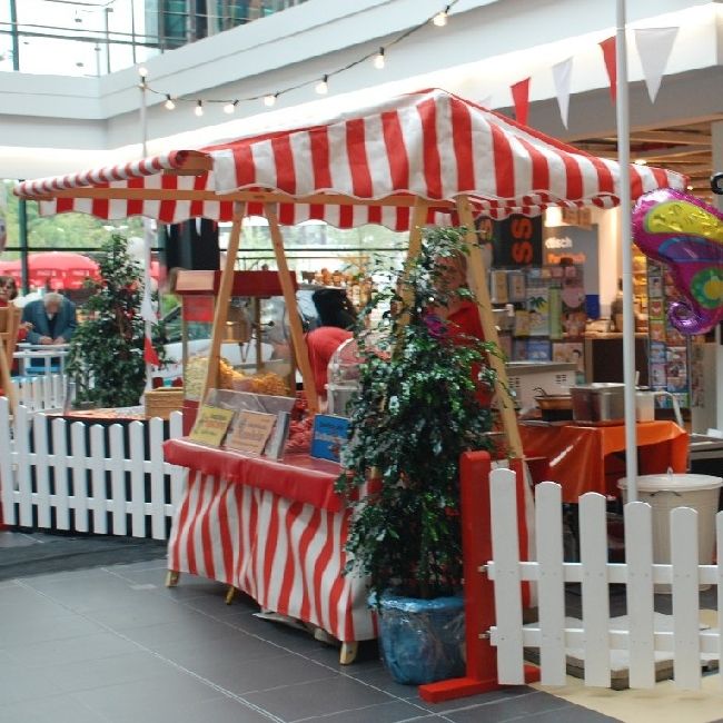 Markststand / Marktbude im nostalgischen Stil 