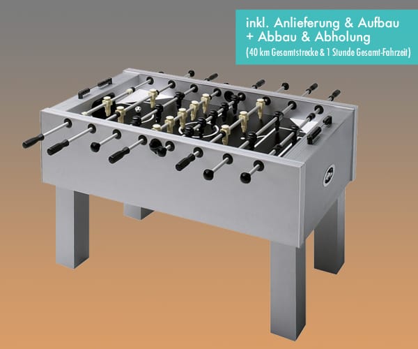 Tischkicker / Kicker-Tisch (inkl. Anlieferung u. Aufbau + Abbau u. Abholung im Umkreis)
