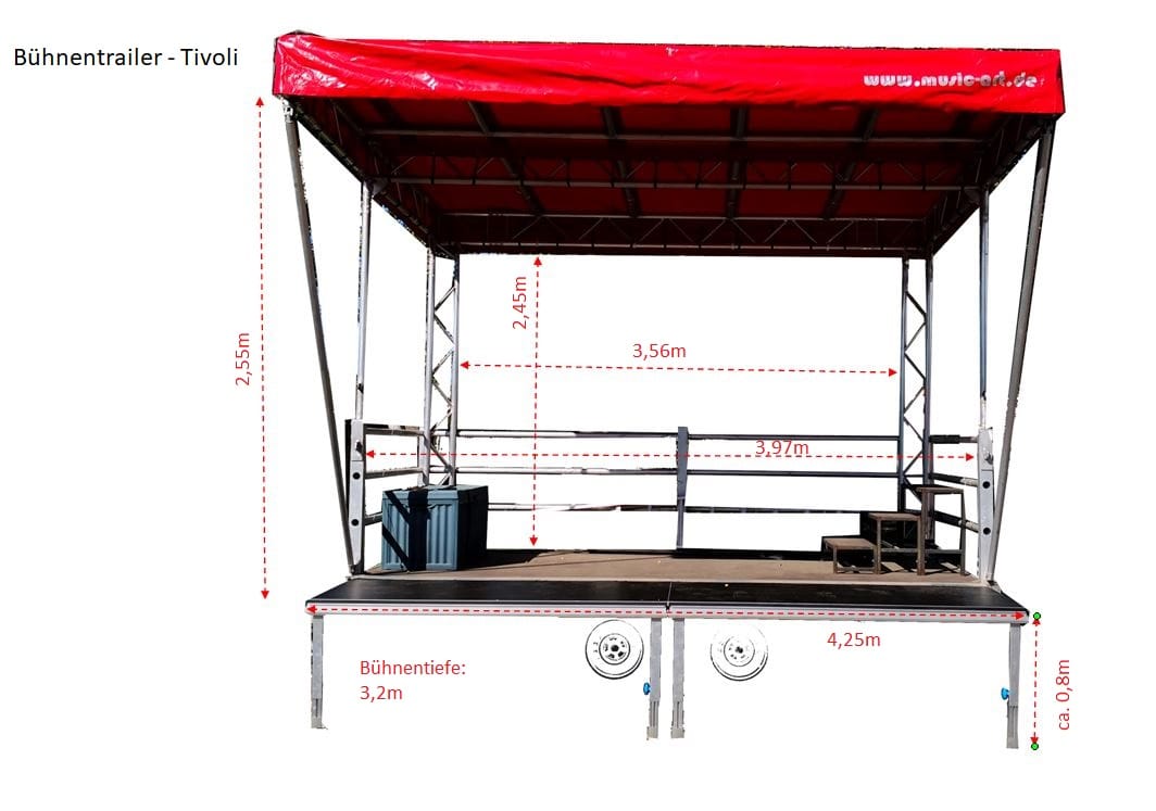 Mobile Bühne 14m² - Multistage für Stadtfest, Events, Festivals & Konzert (auch als FOH) – Thumbnail 6