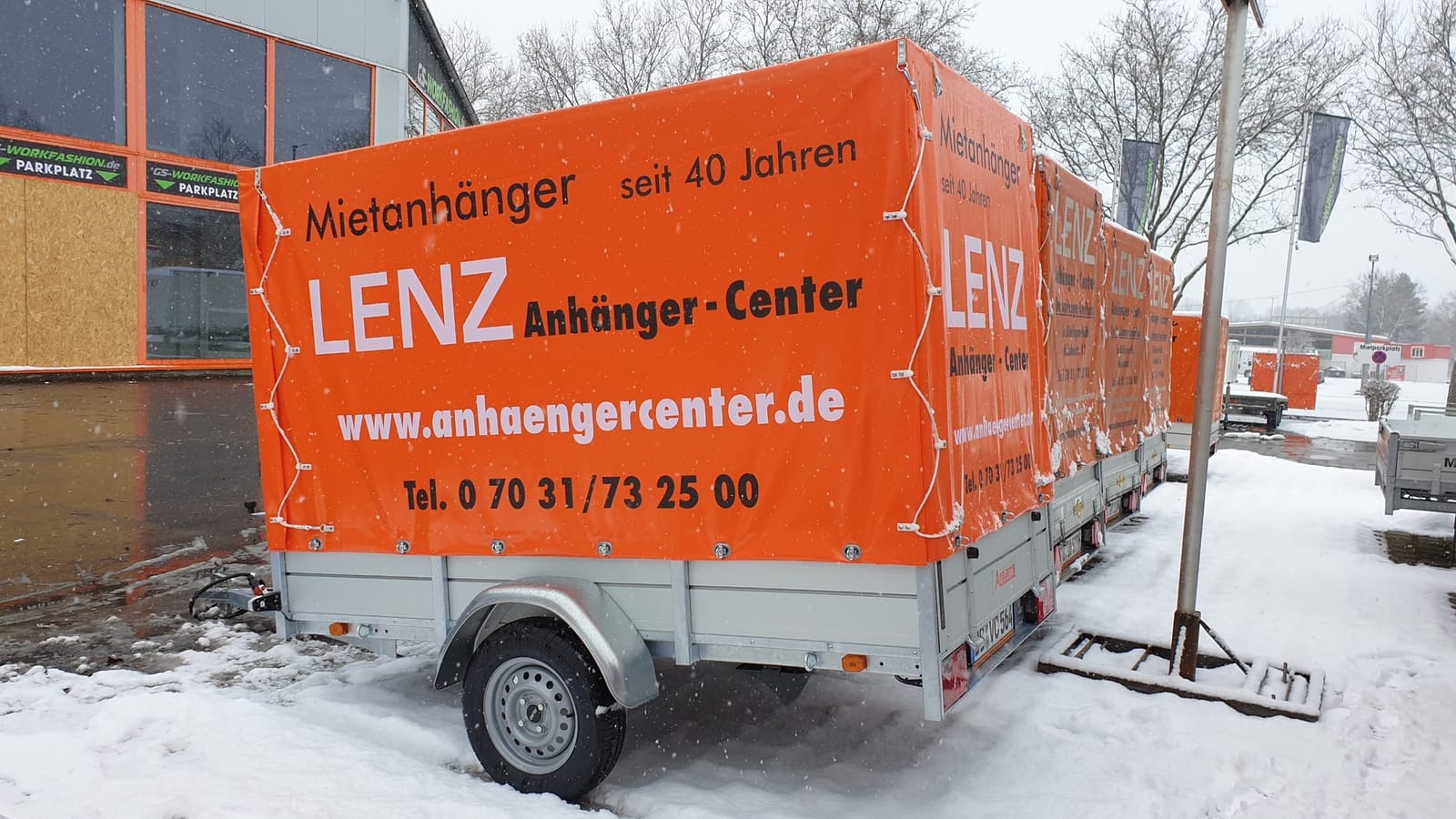 Anhänger, Ladefläche 2,51 x 1,30 x 1,60 m, mit Plane und Spriegel – 3