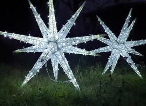 Leuchtende 3D Sterne - LED Sterne - Licht Dekoration - beleuchtete Deko Weihnachtsdekoration