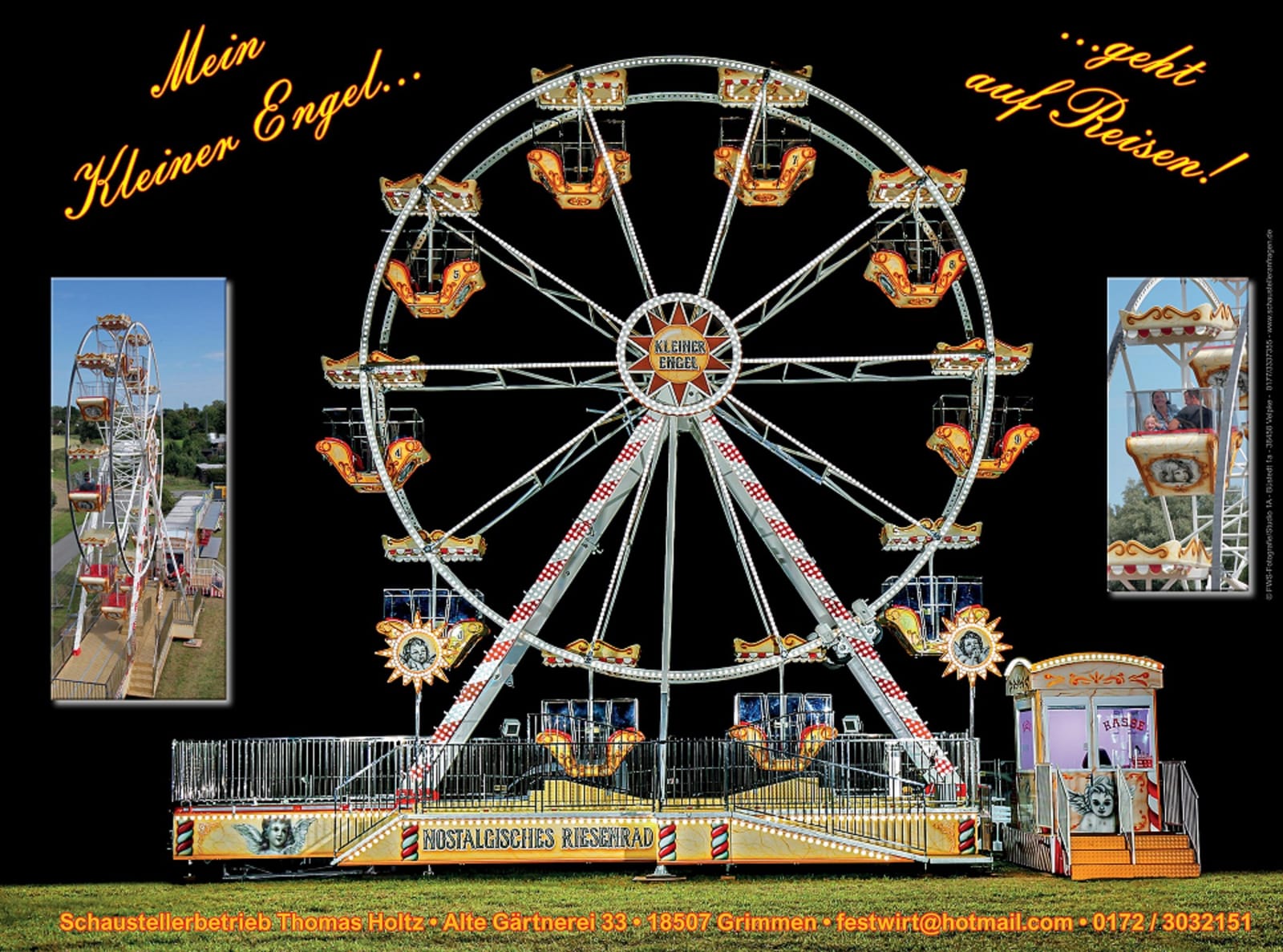Riesenrad, Nostalgie Riesenrad, Nostalgisches Riesenrad, Panorama Riesenrad, Fahrgeschäft