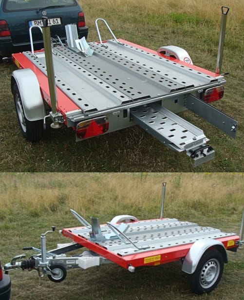 Motorradanhänger 850 kg gebremsten 1 bis 2 Motorräder 100 km/h 2000 x 1500  Nutzlast ca. 650 kg
