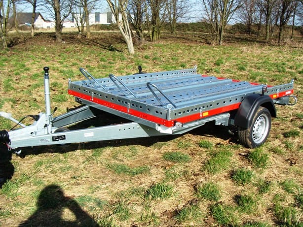 Motorradanhänger 1300 kg gebremsten 1 bis 2 Motorräder 100 km/h 2510 x 1530 x 100  Nutzlast 950 kg – 3