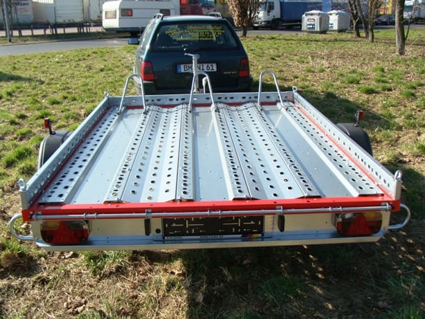 Motorradanhänger 1300 kg gebremsten 1 bis 2 Motorräder 100 km/h 2510 x 1530 x 100  Nutzlast 950 kg – 5
