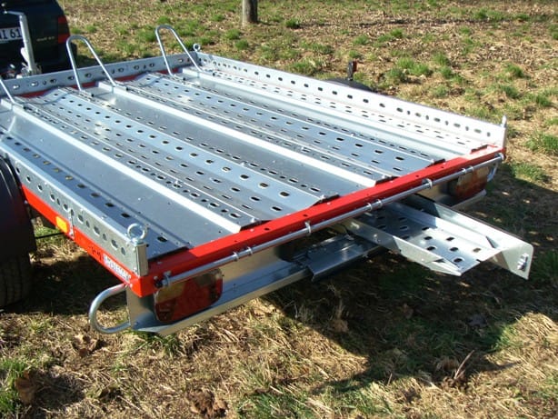 Motorradanhänger 1300 kg gebremsten 1 bis 2 Motorräder 100 km/h 2510 x 1530 x 100  Nutzlast 950 kg – Thumbnail 8