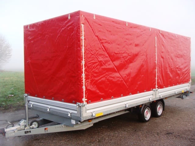 Geschlossener 6er - 8er Motorradanhänger 3500 kg Auffahrschienen Wippen Hochlader gebremst 100 km/h
