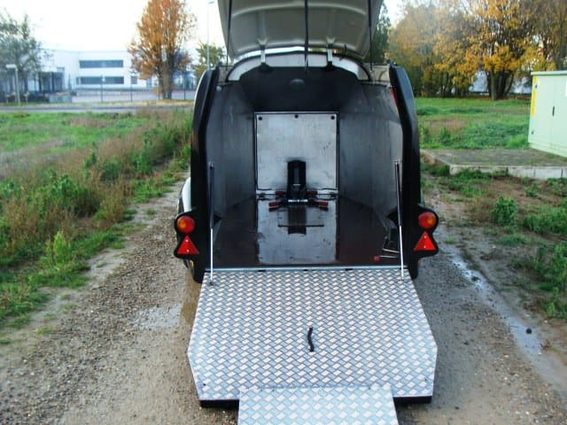 Excalibur Motorradanhänger 100 km/h Auffahrrampe 2610 x 1400 x 1520 mm Nutzlast 1000 kg – 5