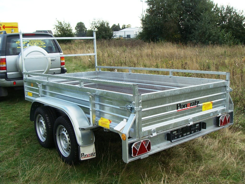 Gartenanhänger Baustelle H-Gestell  + Reling 2500 kg gebremst 3000 x 1500 x 440 mm 100 km/h – 2