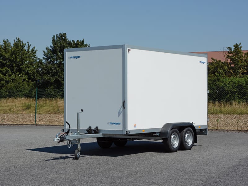 Dschingiskan 3500 kg Doppelachser 4010 x 1850 x 2050 Kofferanhänger abschließbar gebremst 100 km/h
