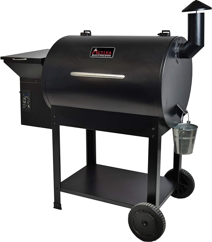 SMOKER Grill groß Grillrost 660 x 490 mm mit Deckel + Warmhalterost Pelletgrill BBQ