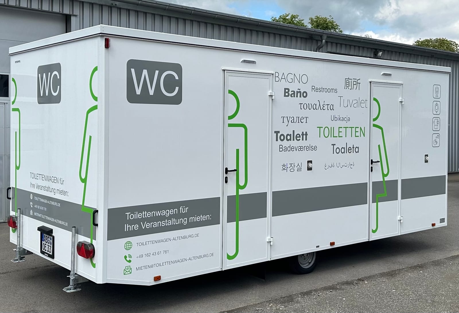 Toilettenwagen, Miet WC, Event WC, Klowagen, Sanitär Anhänger, Partyklo – 3