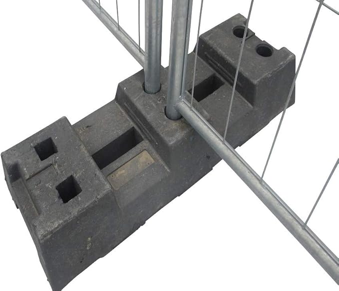 Bauzaun / Mobilzaun verzinkt 3,50 x 2 m Gewicht: ca. 13 kg Baustellenzaun PE-Fuß – 2
