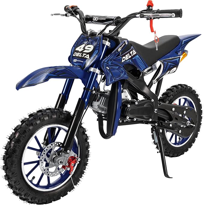 Crossbike Kinder Pocketbike Mini Crossbike Delta 49 ccm 2-Takt Dirtbike
