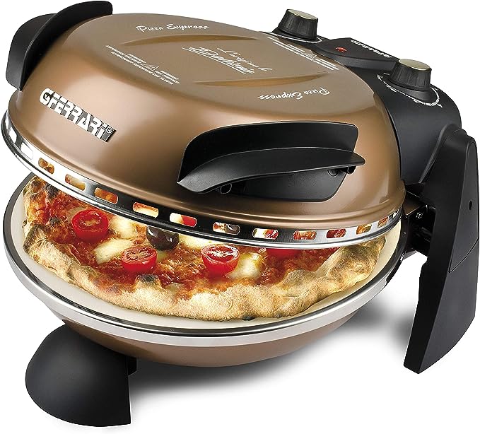 Camper Pizzaofen G3 Ferrari Ofen Pizza 1200 W 400°C Felsen Feuerfest (Durchmesser 31 cm)