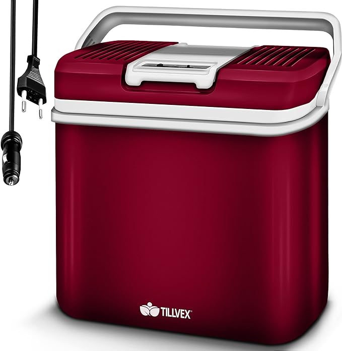 Kühlbox / Warmhaltebox Kühltasche elektrisch 24 L Mini Kühlschrank 230 V + 12 V für Auto – 2
