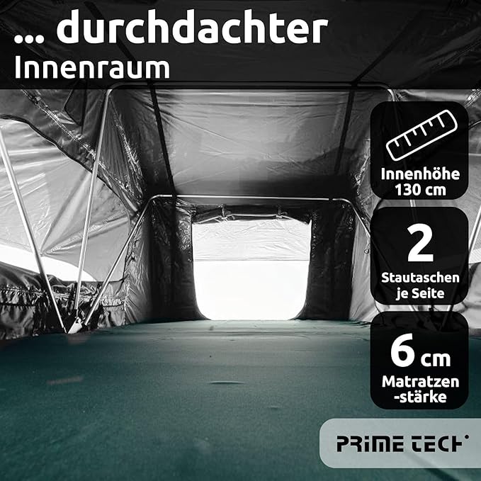 Anhängerdachzelt Autodachzelt XXL 240 x 180 x 130 zelten wo Du willst – Thumbnail 7