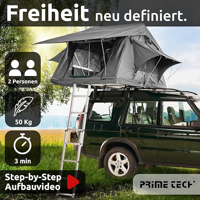 Anhängerdachzelt Autodachzelt XXL 240 x 180 x 130 zelten wo Du willst – Thumbnail 9