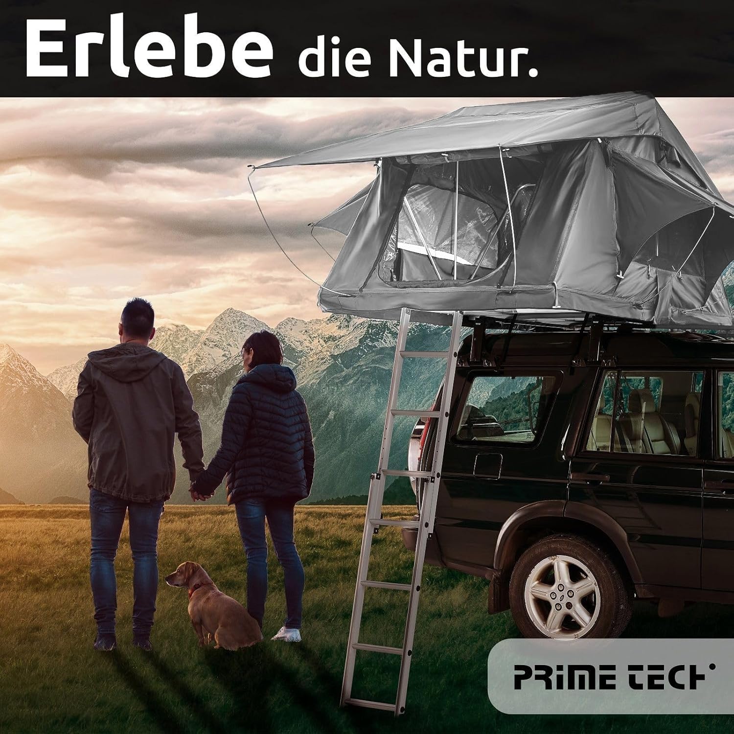 Anhängerdachzelt Autodachzelt XXL 240 x 180 x 130 zelten wo Du willst – Thumbnail 14
