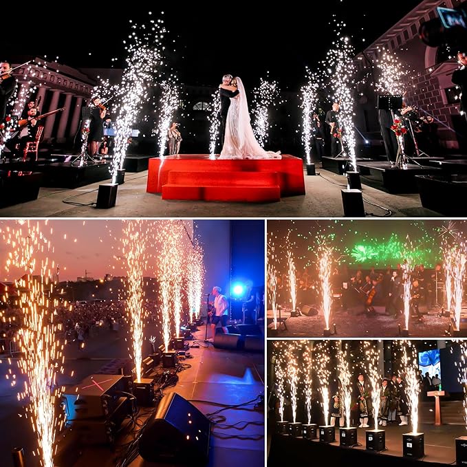 Pyrotechnikmaschinen 700 W professionelle Kalter Bühnenmaschinen-Effekt Feuerwerksmaschine Stage – 2
