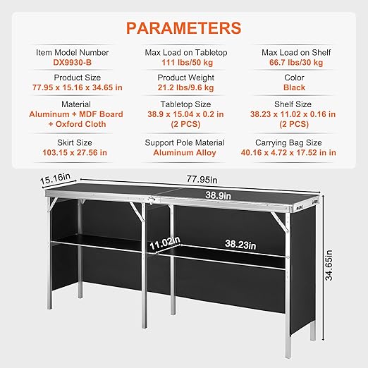 Beistelltisch mobiler Messetresen  Messestand Messetheke faltbarer Promotion Stehtisch Promotion Cou – 3