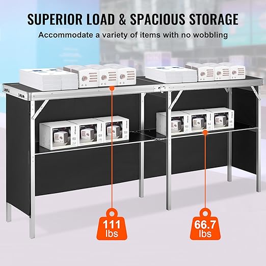 Beistelltisch mobiler Messetresen  Messestand Messetheke faltbarer Promotion Stehtisch Promotion Cou – 4
