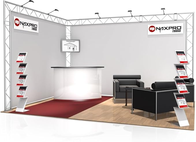 Messestand 12 qm 3 x 4 Traversen Alu 3 x 4 x 2,5 m = 12 m³