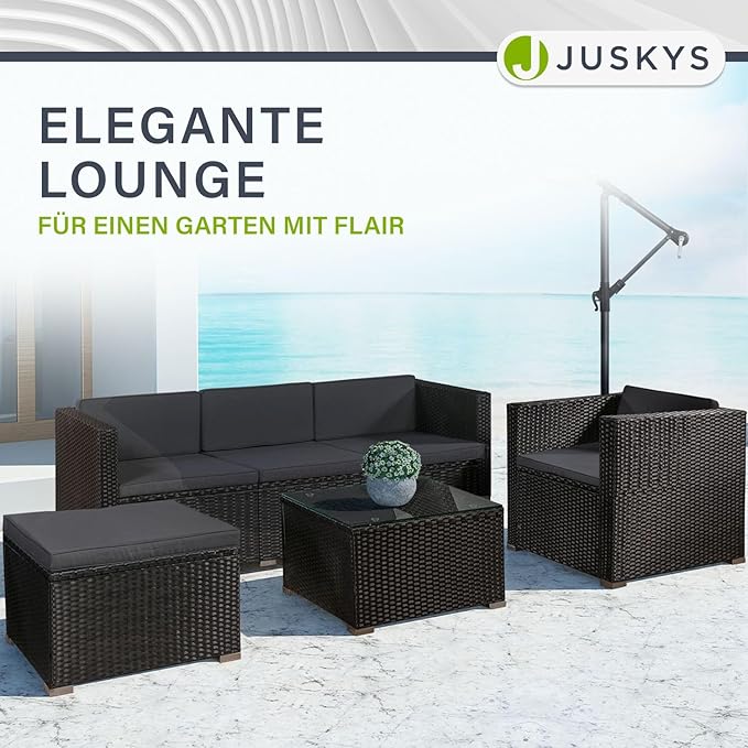 Sitzgruppe Messemöbel Polyrattan Lounge Sofa für 5 Personen Komfortecke für Ihre Kunden – 3